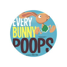 cover of picture book reading "Every Bunny Poops"